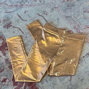 Crewcuts Metallic Gold Leggings